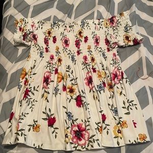 Rue 21 Floral Off the Shoulder Top